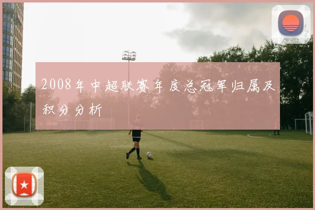 2008年中超联赛年度总冠军归属及积分分析